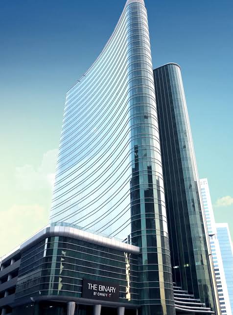 The Binary by Omniyat - head office tower, Business Bay (cover photograph)